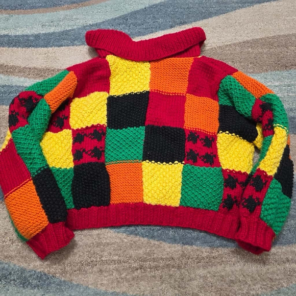 Harry Styles Handmade Croche JW Inspired Cardigan Multicolored - Picture 2 of 8